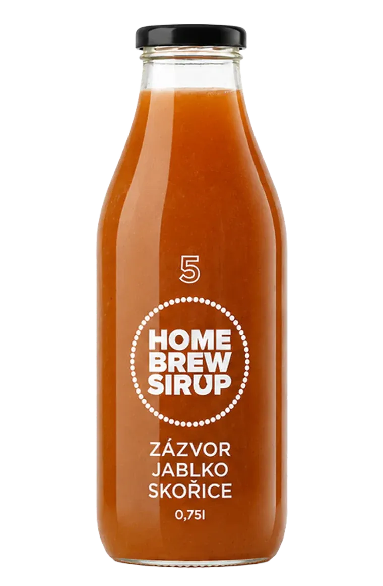 Home Brew Sirup Zázvor jablko skořice 0,75 l